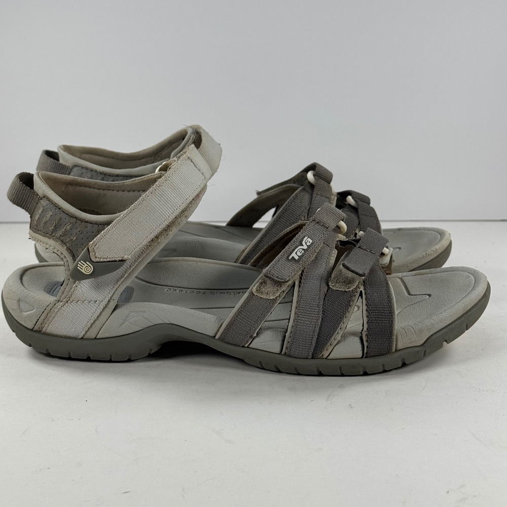 Teva Women Sport Sandals Gray‎ Adjustable Straps Outdoor Walking Size 7.5